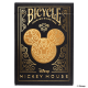 Igralne karte Bicycle Disney Mickey Mouse Black and Gold 